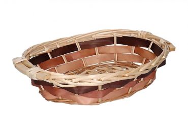 Oval wicker basket 38x27h10