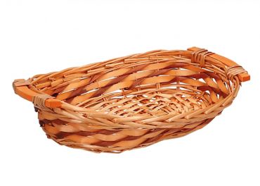 Oval wicker basket 38x28h10