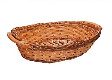Oval wicker basket 49x37h12